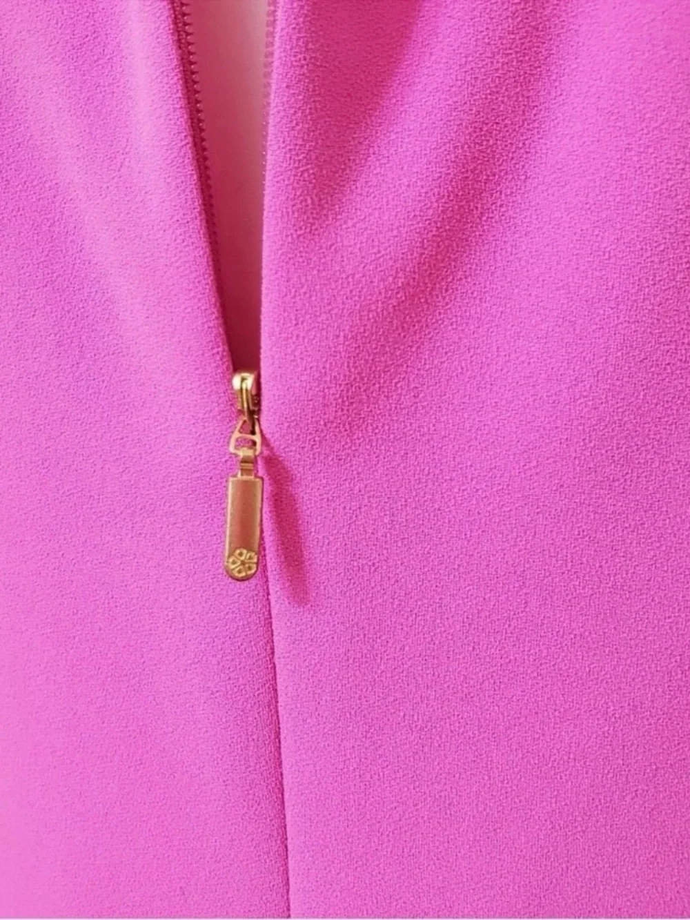 Trina Turk Hot Pink Cold-Shoulder Ruffle Shift Dress